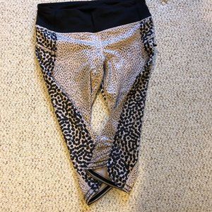 Beige and Black animal print lulu leggings